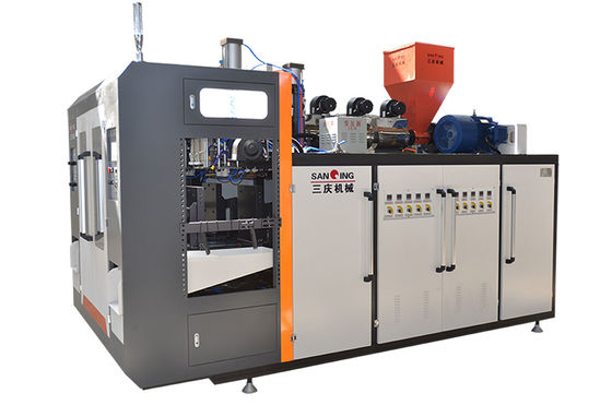 Kwaliteit  CE Jar Blow Molding Machine 2 Die Heads Plastic Water Bottle Blowing Machine 11kw Fabriek